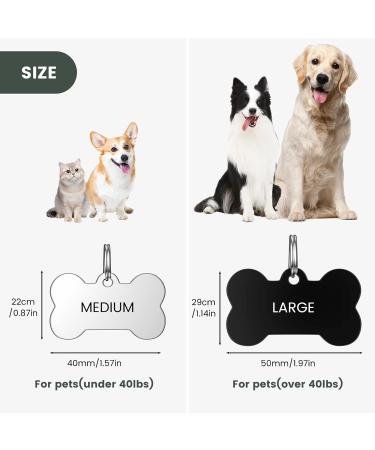 Personalized Yehanti Dog Tags - Engraved Stainless Steel Name Tags for Dogs Cats & Puppies | Custom Name Phone & Address Tags - Buy Online on GoSupps.com