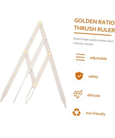 Healvian 3 Pcs Second Generation Scale Make up Kits Eyebrow Shaping Kit Stainless Steel Ruler for Eyebrow - Buy Online on GoSupps.com