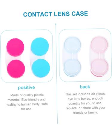 Exceart Mini Contact Lens Container - 30PCs Portable Eye Storage Kit | Travel Case for Lenses & Cosmetics - Buy Online on GoSupps.com