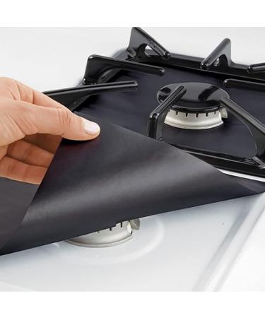Stove Burner Cover Double-Thick Reusable Non-Stick Heat- Stove Protector Cuttable Stove Burner For Kitchen Sugar Soap for Cleaning (BLACK One Size) Black One Size - Buy Online on GoSupps.com