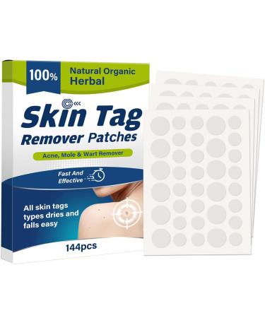 Skin Tag Remover Patch, 144 PCS Safe and Effective Formula Skin Tag Removal Patches 144 pcs/box