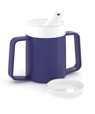 JFA Supplies 2 Handles 165ml Blue Adult Drinking Mug/Drinking Cup/Sippy Cup/Non Spill Cup