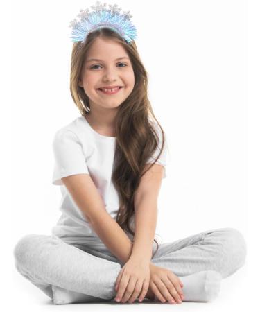 RmKbe 2 Pieces Snowflake Headband Adult Teens Tinsels Headband Glitter Christmas Snowflake Headband Winter Snow Hair Hoop for Christmas Party Hair Accessories - Buy Online on GoSupps.com