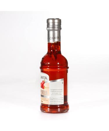 Colavita Pepperolio Extra Virgin Olive Oil with Hot Chili Pepper - 8.5 fl oz Glass Bottle - Buy Online on GoSupps.com
