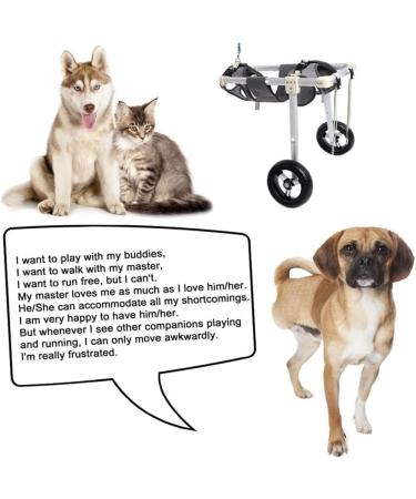 Adjustable Height Rear Leg Support Wheelchair Hind Leg Dog Wheelchair Pet Dog Rehabilitation Wheelchair Suitable for Adult Dogs (Size : XS) X-Small - Buy Online on GoSupps.com
