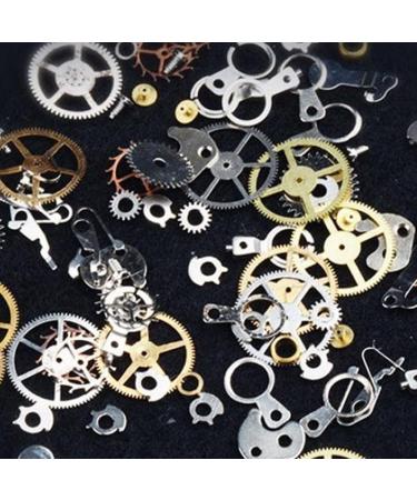 1 Box Metal Gear Stud Sheet Mixed Steampunk Nail Art Decoration Gold Useful and Fashion - Buy Online on GoSupps.com