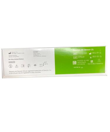 Buy Dexcom G6 Sensor & Applicator (3 Pieces) - Continuous Glucose Monitoring Without Pricking - White/Orange - Buy Online on GoSupps.com