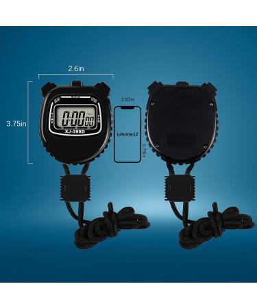 Sports Stopwatch Set - Digital Timers with Countdown Alarm, Large Display, Waterproof Design - Ideal for Coaches, Referees, and Kids - Pack of 4 - Buy Online on GoSupps.com