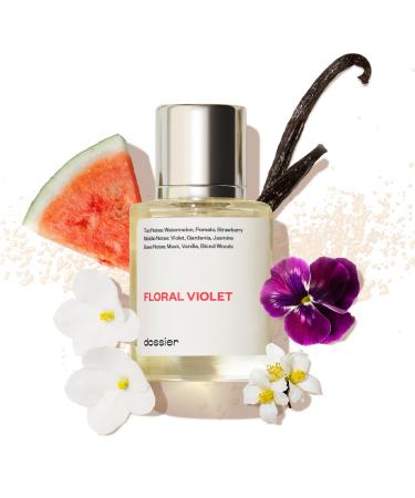Dossier - Floral Violet - Eau de Parfum - Inspired by M.Jacobs Daisy - Perfume Luxury - Paraben Free - Vegan - For Women - Fragrance 1.7 oz (Spray 50ml)