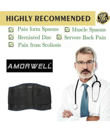 Lumbar Support Belt for Men and Women - Back Brace for Lower Back Pain Relief and Sciatica - Lifting Support (L/XL) - 1 Pack - Buy Online on GoSupps.com