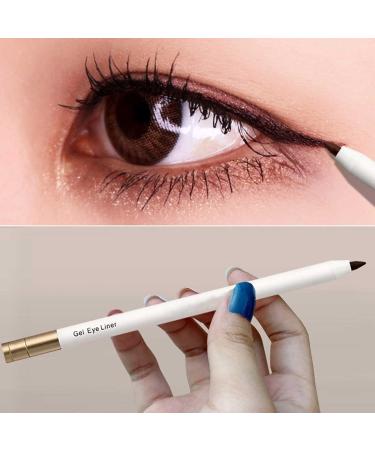2024 neuer wischfester wasserfester Eyeliner schnell trocknender und langlebiger schweißfester Eyeliner ultrafeiner Pinsel-Eyeliner wasserfester und wischfester Eyeliner Black+black - Buy Online on GoSupps.com