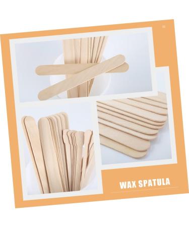 Minkissy 200 STK Waxed Wooden Sticks - Professional Eyebrow Wax Applicator for Makeup | International Shipping Available - Buy Online on GoSupps.com