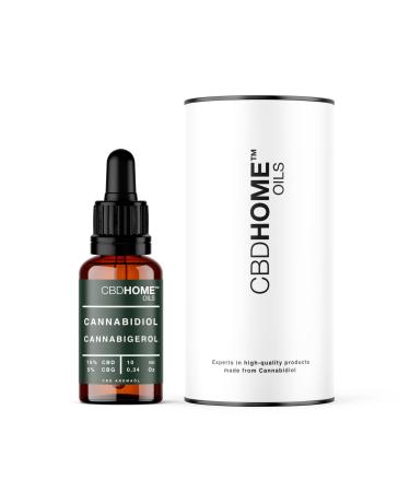 CBD HOME Oils - CBD Oil 30+ CBG 10-30ml - 12000mg - Organic Coconut & Hemp Oil Bases - Enriched with Pure CBD + CBG and Omega 3-6-9 - CBD Certified - Made in EU
