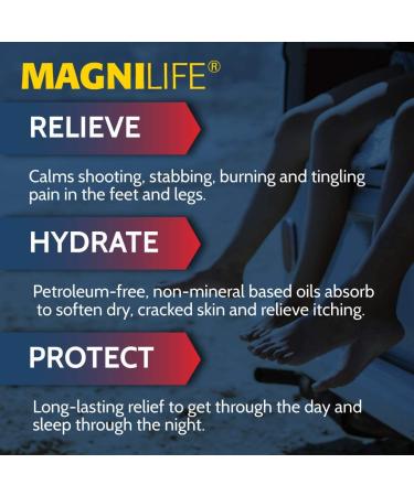 MagniLife Pain Relieving Foot Spray - Natural Relief for Burning & Tingling in Feet and Legs | 3oz - Buy Online on GoSupps.com