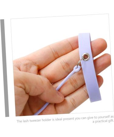 SKISUNO Eyelash Tweezers Extension Supplies Eyelash Extension Tweezers Protector for Eyelashes Eyelash Extensions Eyelash Extension Tool Eyelash Extension Supplies Silica Gel Purple - Buy Online on GoSupps.com