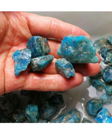 90-100g Natural Raw Blue Apatite Crystal Stone Gravel RoughMineral Specimen Collection NaturalReiki Decoration qiangang - Buy Online on GoSupps.com