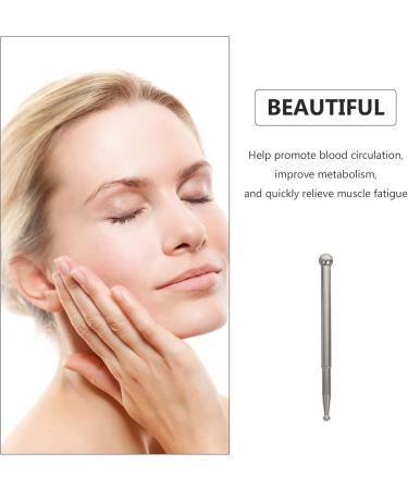 Artibetter Face Beauty Massage Stick | Stainless Steel Eye Cream Applicator & Muscle Massage Wand (Silver) - Enhance Your Skincare Routine - Buy Online on GoSupps.com