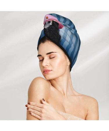 Quick-Dry Hair Towel Wrap with Button - Turban Head Towel for Fast Hair Drying | Perfect for Hairdressers & Home Use - Buy Online on GoSupps.com