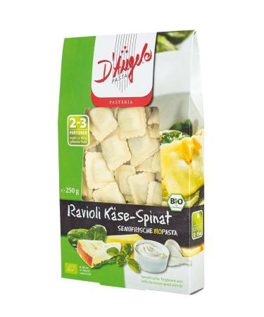 D'Angelo D Angelo Ravioli Organic Spinach Cheese 250 g Pack of 5