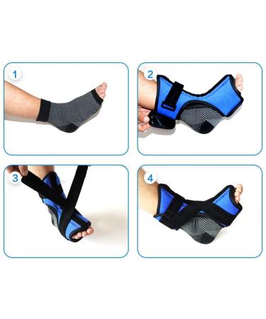 Plantar Fasciitis Night Splint - Comfortable Adjustable Support for Left & Right Foot | Breathable & Fashionable Design for Pain Relief - Buy Online on GoSupps.com