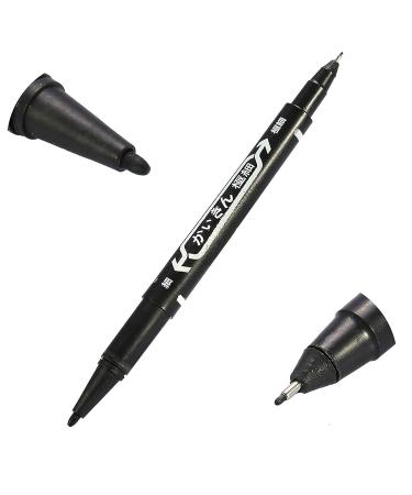 Black Tattoo Marker Pen Set - 10 Body Temporary Skin Markers for Tattooing - Buy Online on GoSupps.com