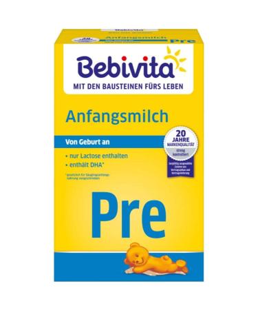 Bebivita milk formula PRE initial milk pack of 2 (2 x 500 g)