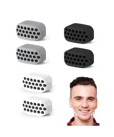BSitsss 6 pieces Jawline trainer Kiefer Trainer Jaw coach Silikon Jawline Exerciser and Kiefer Training Jawliner Kiefer Exerciser Double Kinn Trainer who ensures a striking jaw
