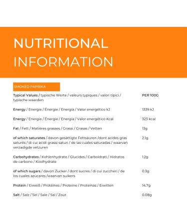 Hides Fine Foods Smoked Paprika 500g | GMO Free Seasoning for Moroccan & Spanish Cuisine, Stews & Garnishes | Vegetarian Friendly - Buy Online on GoSupps.com