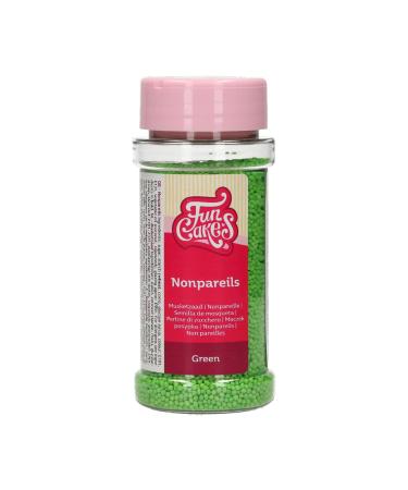 FunCakes Nonpareils Green: cake sprinkles great taste perfect for decorating cakes. 80 g. - Buy Online on GoSupps.com