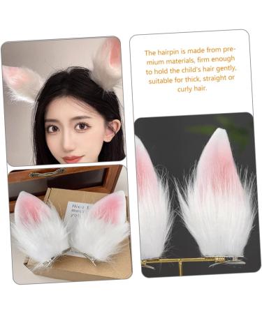 minkissy 1 Pair Easter Rabbit Headwear Bunny Ears Barrettes Easter Hair Accessories New Year Animal Barrettes Rabbit Ear Bobby Pin Hair Accessories for Women Fabric Clip Cats and Dogs Child - Buy Online on GoSupps.com