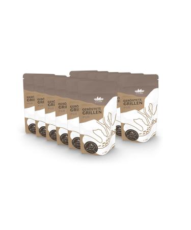 Entosus - dried and roasted grilling taste: pure 12x 20g crunchy snack grilling sustainable meat substitute insects as a protein snack or as a cooking ingredient in Germany bred 12x 20g