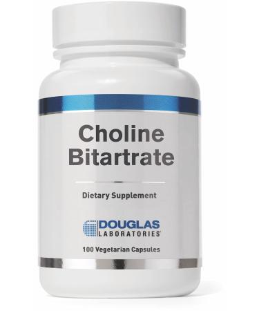 Douglas Laboratories Choline Bitartrate | Supplement to Support Liver, Neurological and Heart Health, Mental Focus, and Nervous System* | 100 Capsules