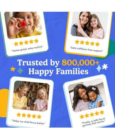 FIRST DAY Kids Focus & Brain Supplement Gummies Ages 4+ | Attention & Calm Support with Cognizin Citicoline & Phosphatidylserine | Organic, Vegan | 30-Day Supply - Buy Online on GoSupps.com