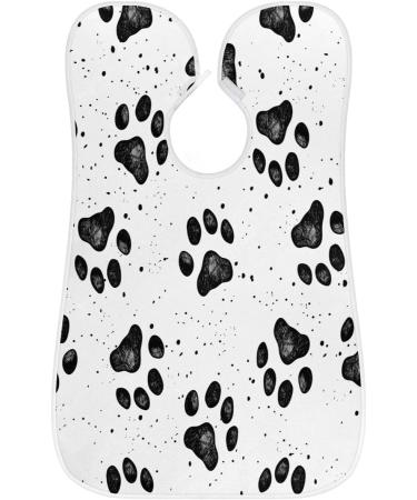 Buy Beard Bib Apron | Waterproof Hair Catcher for Men | Grooming Cape with Dog Paw Print | International Shipping - Buy Online on GoSupps.com