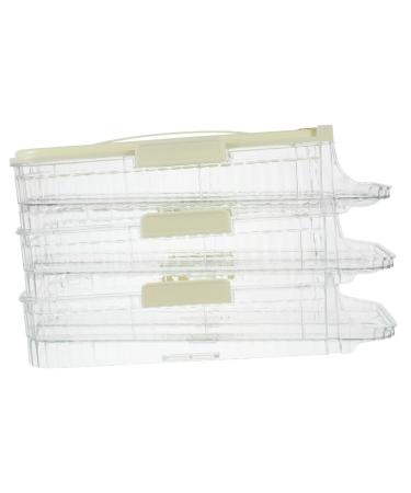 Healeved Egg Holder Slide Automatic Layers Container Holder Dispenser Refrigerator Fridge Egg Scing Carrier Tray Egg Container