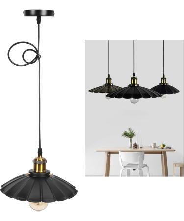 Industrial Metal Retro Pendant Light | Vintage Umbrella-Shaped Fixture for Restaurants Halls and Kitchens | Adjustable Cord Length | Durable Decor - Buy Online on GoSupps.com