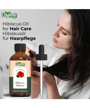  ORGANIC ZING Organic Zing Hibiscus Oil | Pure & Natural Essential Oil for Skincare Hair Care & Massage - 30ml/30ml - Buy Online on GoSupps.com