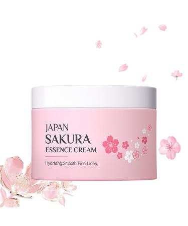 Sakura Facial Moisturizer Face Cream Cherry Blossom Face Moisturizer For Women With Niacinamide Serum And Vitamin C Serum Moisturizer For Face Hydrating&Smooth Fine Lines Korean Skin Care