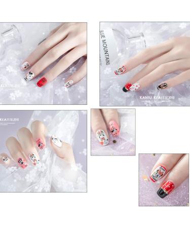VPQNE 14 Sheet Cute Cartoon 3D Nail Art Stickers - Mickey & Minnie Mouse DIY Decals for Women & Girls - Buy Online on GoSupps.com