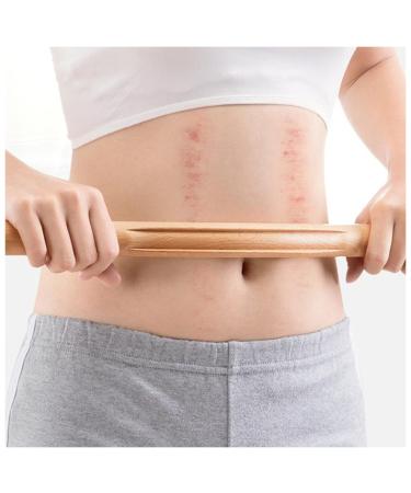 Run back 4 pieces Guasha scratch stable made from natural wood almost large area guasha set for back shoulder neck waist Leg Massage Tools Back extensor (size: 48cm-for 48cm-for Belly