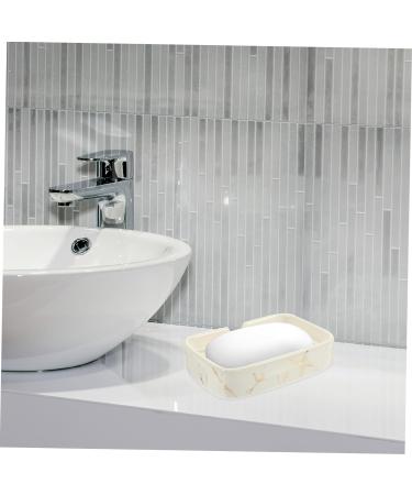 Ciieeo 2pcs Self Draining Soap Holder for Shower Multifunctional Soap Holder Ceramic Soap Dish for Shower Sponge Dish Soap Bar Holder Soap Dish Rack Soap Case Ceramics White Personality - Buy Online on GoSupps.com