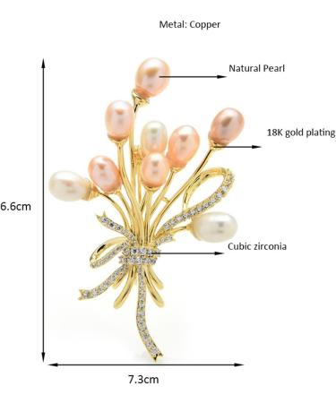 Pin Jewelry Gifts for Women Ladies Elegant Natural Bouquet Flower Brooch Wedding Party Brooch Brooch Ladies Fashion Accessories Brooches & Pins - Buy Online on GoSupps.com