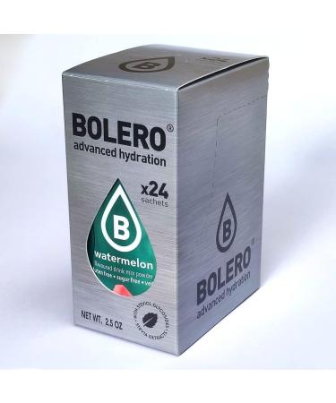 Bolero WATERMELON 24x3g | Sugar Free Juice Powder, Sweetened with Stevia + Vitamin C | for Kids & Sports | Gluten Free, Vegan