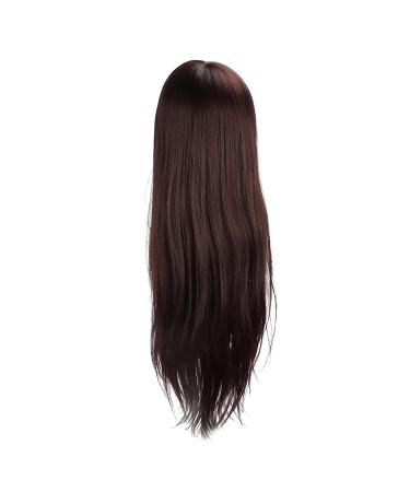 Shop Window Puppet for Long Hair - Synthetic Hair Styling Exercise Head for Hairdressers Beauty Students (Brown Hair) - Buy Online on GoSupps.com