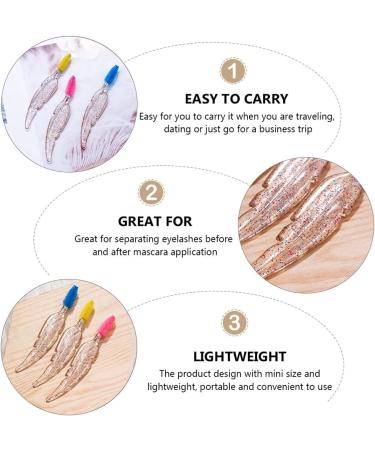 Lurrose 3ST Eyelash Care: Crystal Handle Mascara & Eyebrow Brushes - Disposable Tools for Women - Buy Online on GoSupps.com