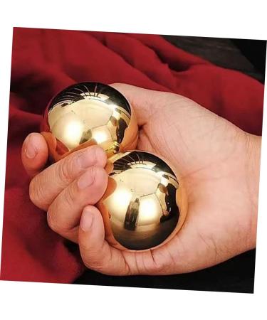 Healvian Brass Gymnastics Balls - 4 Portable Copper Massage Balls for Health & Exercise - Buy Online on GoSupps.com