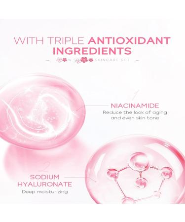 Skin Care Gift Sets for Women Facial Care Set Cherry Blossom Skin Care Sets Moisturizing Facial Skin Care Kit - Buy Online on GoSupps.com