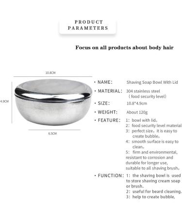 YMZ Stainless Steel Shaving Soap Bowl Set with Lid & Nylon Brush - 2 Pack | Premium Barbershop Quality Shaving Kit - Buy Online on GoSupps.com