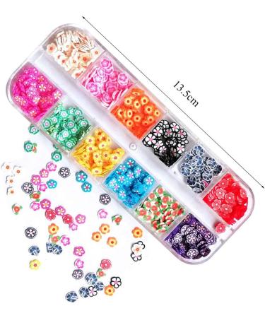 Kalolary 24 Boxes 3D Nail Art Slice Assortment for Decoration - Fruit, Animals, Flowers Decals - Buy Online on GoSupps.com
