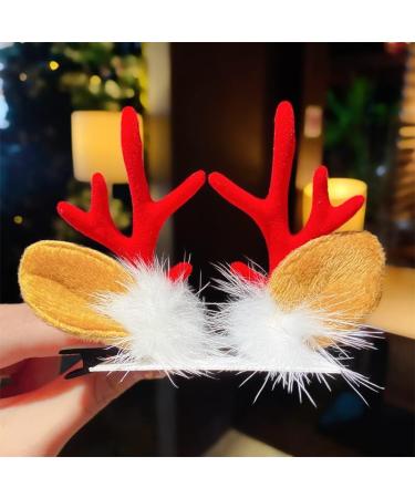 Hair Clips Christmas antlers hairpins deer ears hairpins Christmas party headbands holiday hair accessories Blue Hair Clips (Size : 23) - Buy Online on GoSupps.com